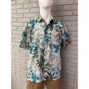 Van Heusen Studio Men Textured Hawaiian Shirt Size M
